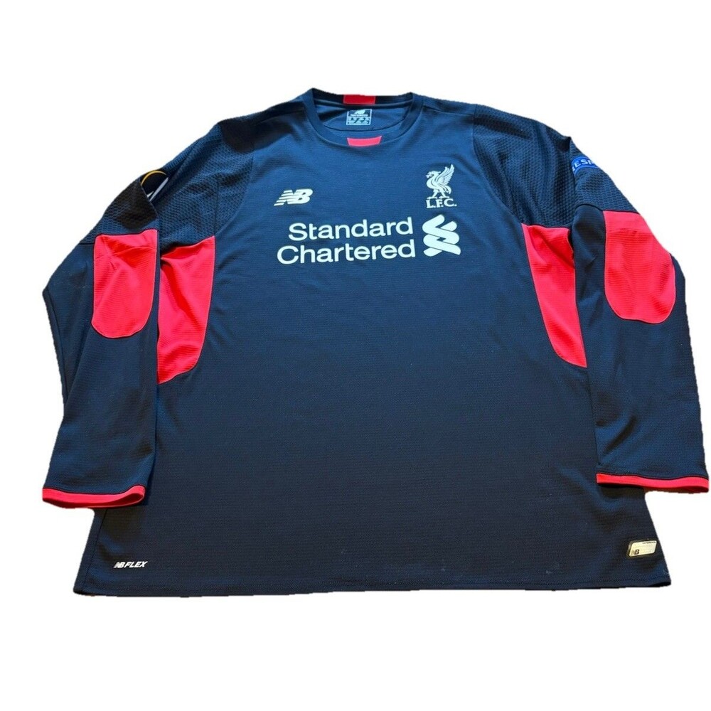 Liverpool FC 2015/16 New Balance Goalkeeper Jersey Black Red Size 2XL